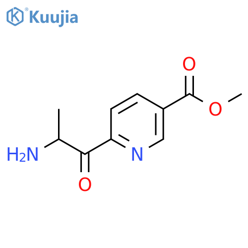 methyl 6-(2-aminopropanoyl)pyridine-3-carboxylate structure
