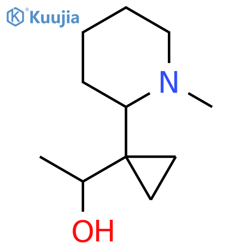 1-1-(1-methylpiperidin-2-yl)cyclopropylethan-1-ol structure