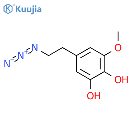5-(2-azidoethyl)-3-methoxybenzene-1,2-diol structure
