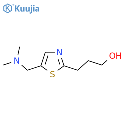 3-{5-(dimethylamino)methyl-1,3-thiazol-2-yl}propan-1-ol structure