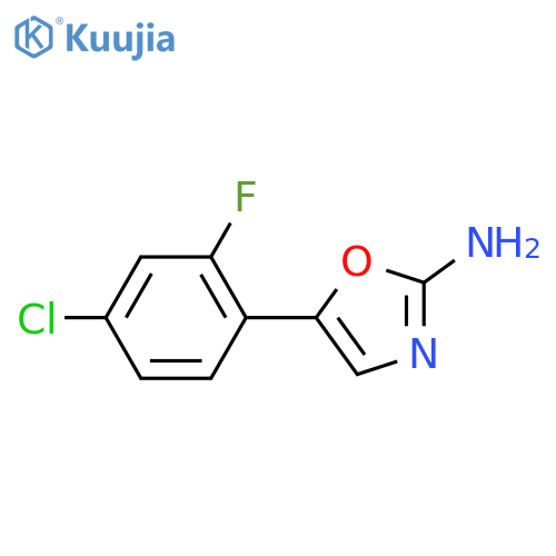 5-(4-chloro-2-fluorophenyl)-1,3-oxazol-2-amine structure