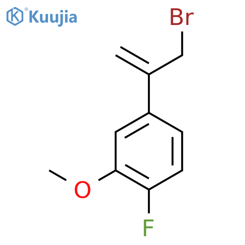 4-(3-bromoprop-1-en-2-yl)-1-fluoro-2-methoxybenzene structure