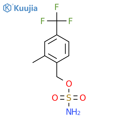 2-methyl-4-(trifluoromethyl)phenylmethyl sulfamate structure