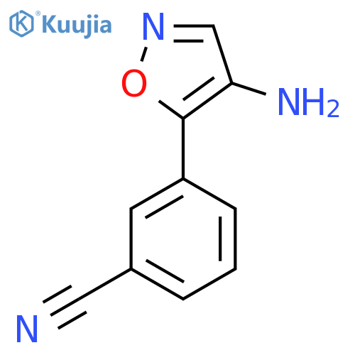 3-(4-amino-1,2-oxazol-5-yl)benzonitrile structure
