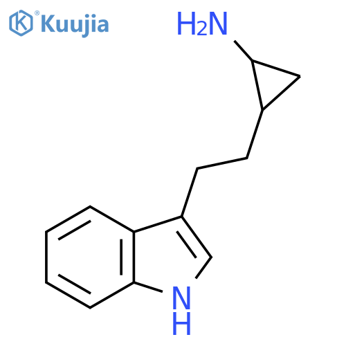 2-2-(1H-indol-3-yl)ethylcyclopropan-1-amine structure