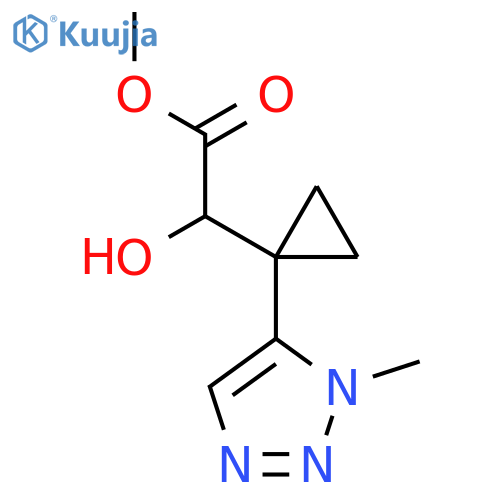 methyl 2-hydroxy-2-1-(1-methyl-1H-1,2,3-triazol-5-yl)cyclopropylacetate structure