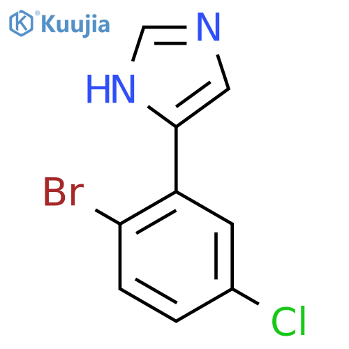 4-(2-bromo-5-chlorophenyl)-1H-imidazole structure