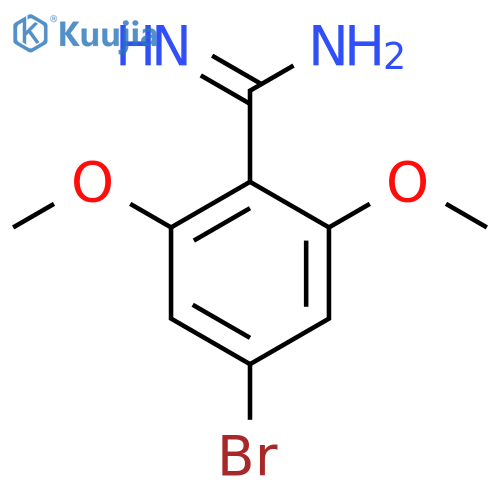 4-bromo-2,6-dimethoxybenzene-1-carboximidamide structure