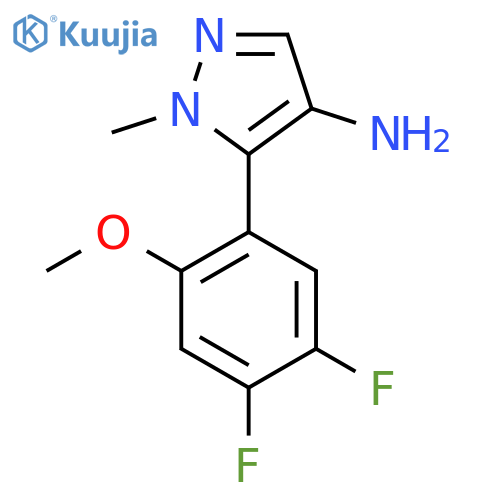 5-(4,5-difluoro-2-methoxyphenyl)-1-methyl-1H-pyrazol-4-amine structure