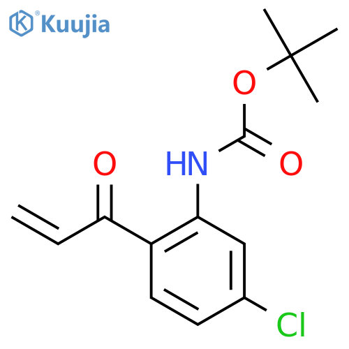 tert-butyl N-5-chloro-2-(prop-2-enoyl)phenylcarbamate structure