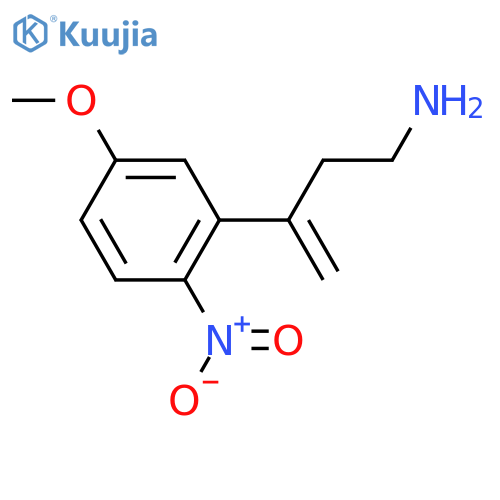 3-(5-methoxy-2-nitrophenyl)but-3-en-1-amine structure