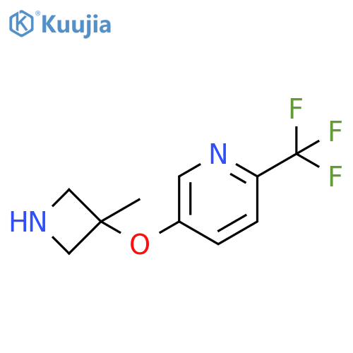 5-(3-methylazetidin-3-yl)oxy-2-(trifluoromethyl)pyridine structure