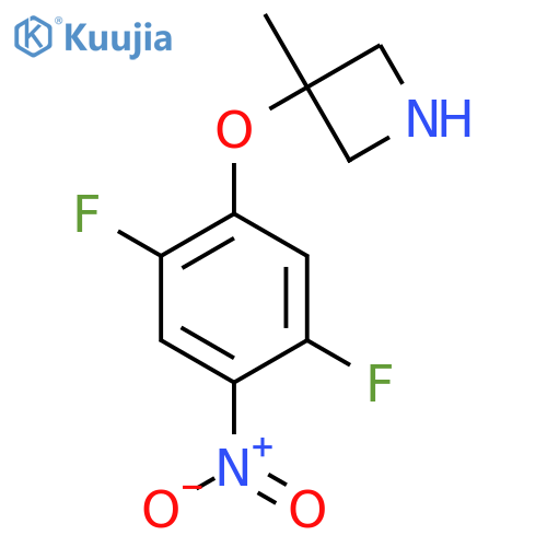 3-(2,5-difluoro-4-nitrophenoxy)-3-methylazetidine structure