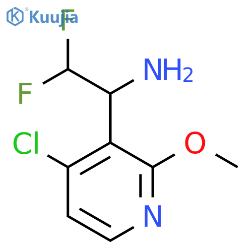 1-(4-chloro-2-methoxypyridin-3-yl)-2,2-difluoroethan-1-amine structure