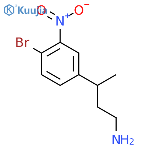 3-(4-bromo-3-nitrophenyl)butan-1-amine structure