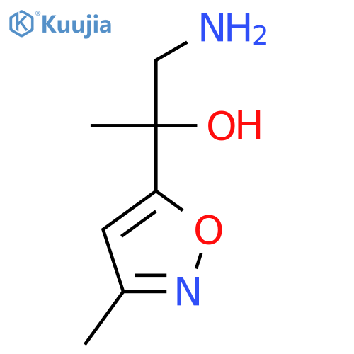 1-amino-2-(3-methyl-1,2-oxazol-5-yl)propan-2-ol structure