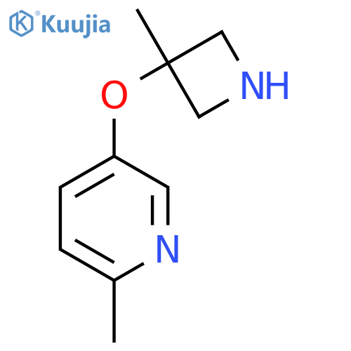 2-methyl-5-(3-methylazetidin-3-yl)oxypyridine structure