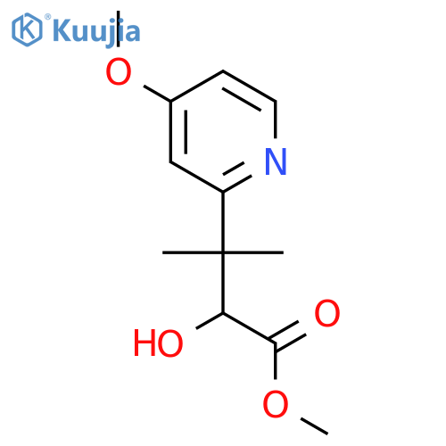methyl 2-hydroxy-3-(4-methoxypyridin-2-yl)-3-methylbutanoate structure