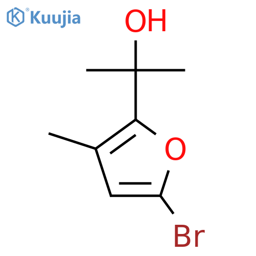 2-(5-bromo-3-methylfuran-2-yl)propan-2-ol structure