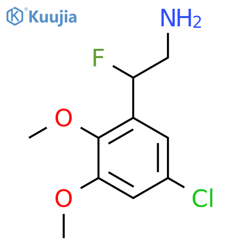 2-(5-chloro-2,3-dimethoxyphenyl)-2-fluoroethan-1-amine structure