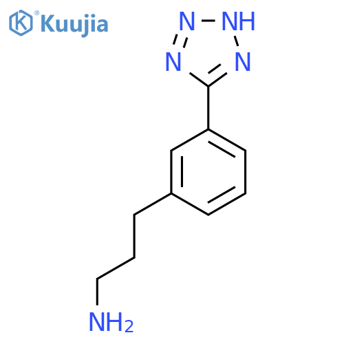 3-3-(1H-1,2,3,4-tetrazol-5-yl)phenylpropan-1-amine structure