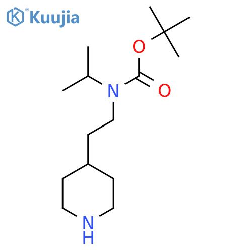 tert-butyl N-2-(piperidin-4-yl)ethyl-N-(propan-2-yl)carbamate structure