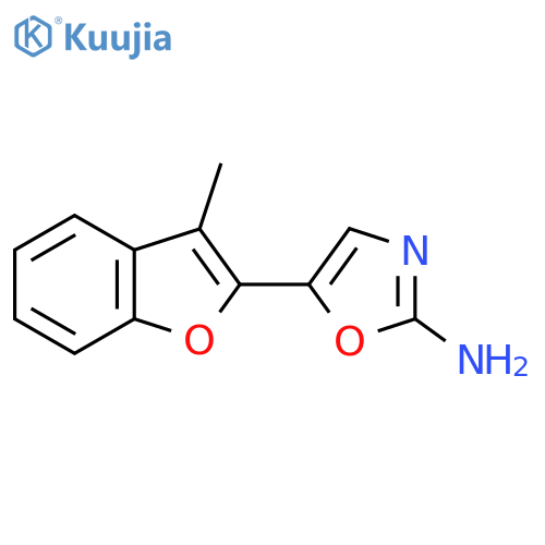 5-(3-methyl-1-benzofuran-2-yl)-1,3-oxazol-2-amine structure