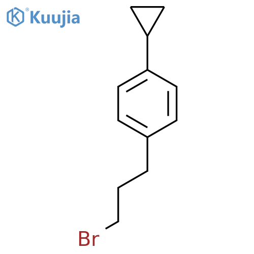 1-(3-bromopropyl)-4-cyclopropylbenzene structure