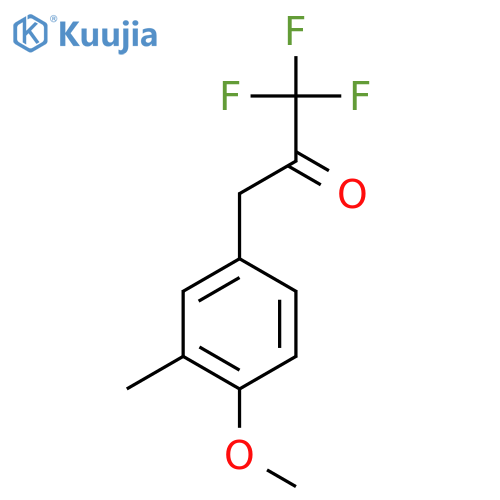 1,1,1-trifluoro-3-(4-methoxy-3-methylphenyl)propan-2-one structure