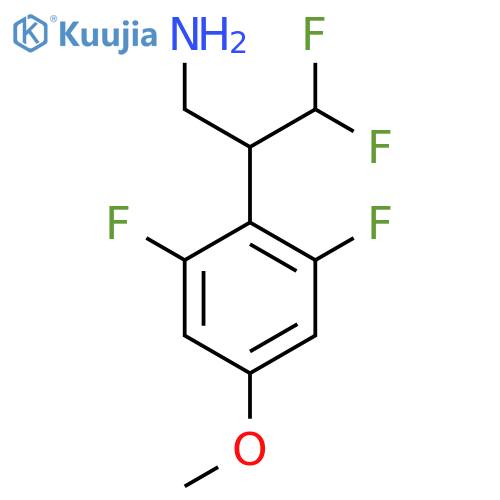 2-(2,6-difluoro-4-methoxyphenyl)-3,3-difluoropropan-1-amine structure