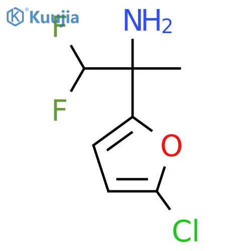 2-(5-chlorofuran-2-yl)-1,1-difluoropropan-2-amine structure