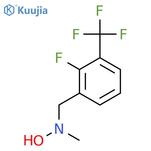 N-{2-fluoro-3-(trifluoromethyl)phenylmethyl}-N-methylhydroxylamine structure
