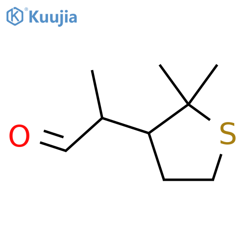 2-(2,2-dimethylthiolan-3-yl)propanal structure