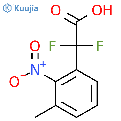 2,2-difluoro-2-(3-methyl-2-nitrophenyl)acetic acid structure