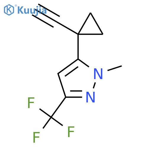 5-(1-ethynylcyclopropyl)-1-methyl-3-(trifluoromethyl)-1H-pyrazole structure