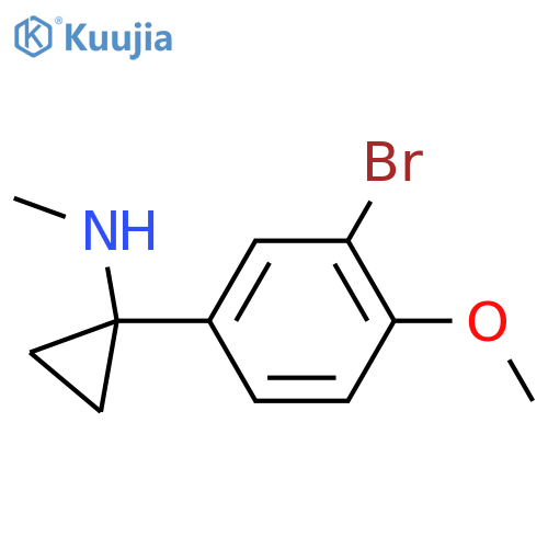 1-(3-bromo-4-methoxyphenyl)-N-methylcyclopropan-1-amine structure