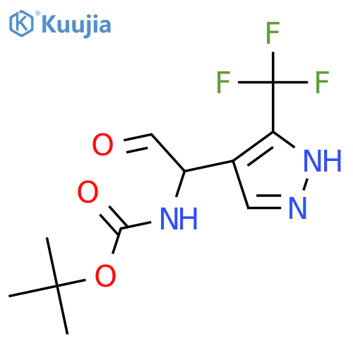 tert-butyl N-{2-oxo-1-3-(trifluoromethyl)-1H-pyrazol-4-ylethyl}carbamate structure