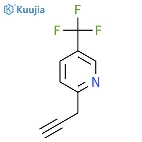 2-(prop-2-yn-1-yl)-5-(trifluoromethyl)pyridine structure