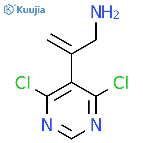 2-(4,6-dichloropyrimidin-5-yl)prop-2-en-1-amine structure