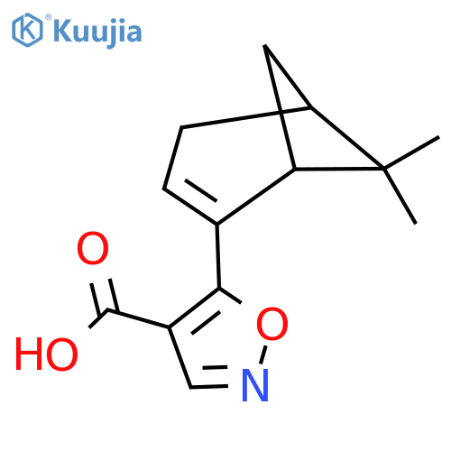 5-{6,6-dimethylbicyclo3.1.1hept-2-en-2-yl}-1,2-oxazole-4-carboxylic acid structure
