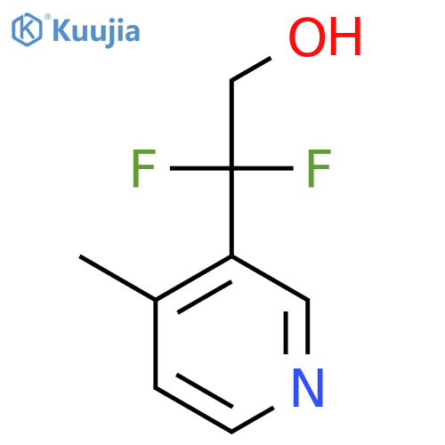 2,2-difluoro-2-(4-methylpyridin-3-yl)ethan-1-ol structure