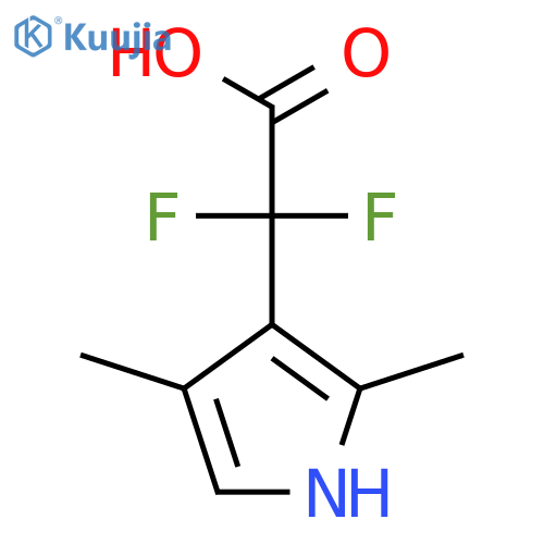 2-(2,4-dimethyl-1H-pyrrol-3-yl)-2,2-difluoroacetic acid structure