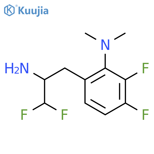 6-(2-amino-3,3-difluoropropyl)-2,3-difluoro-N,N-dimethylaniline structure