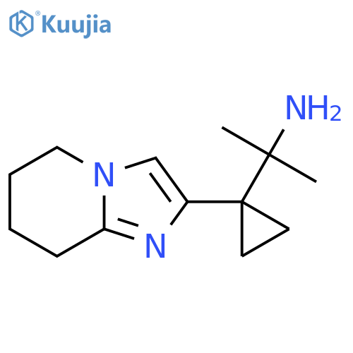 2-(1-{5H,6H,7H,8H-imidazo1,2-apyridin-2-yl}cyclopropyl)propan-2-amine structure