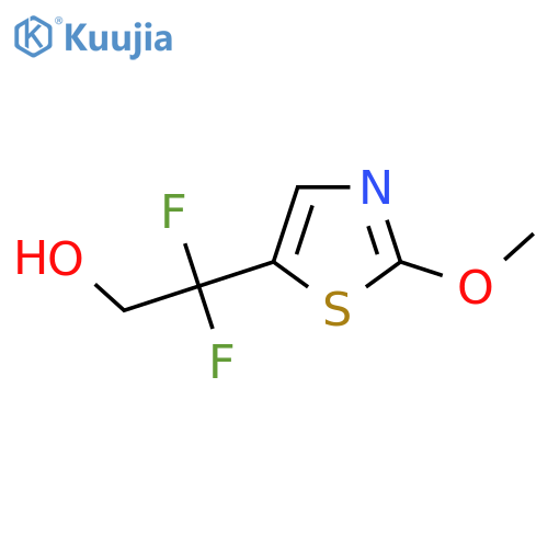 2,2-difluoro-2-(2-methoxy-1,3-thiazol-5-yl)ethan-1-ol structure
