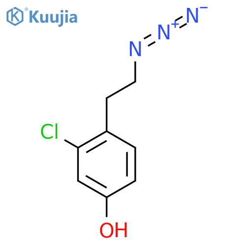 4-(2-azidoethyl)-3-chlorophenol structure