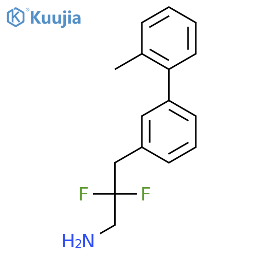 2,2-difluoro-3-3-(2-methylphenyl)phenylpropan-1-amine structure