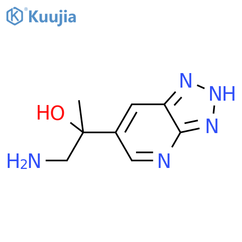 1-amino-2-{3H-1,2,3triazolo4,5-bpyridin-6-yl}propan-2-ol structure