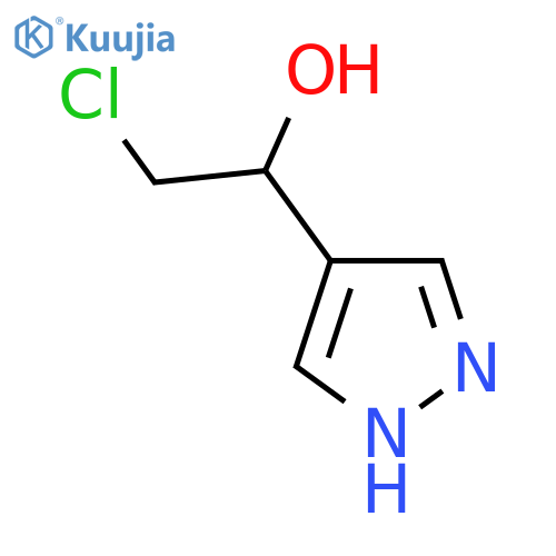 2-chloro-1-(1H-pyrazol-4-yl)ethan-1-ol structure