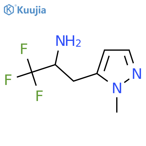 1,1,1-trifluoro-3-(1-methyl-1H-pyrazol-5-yl)propan-2-amine structure